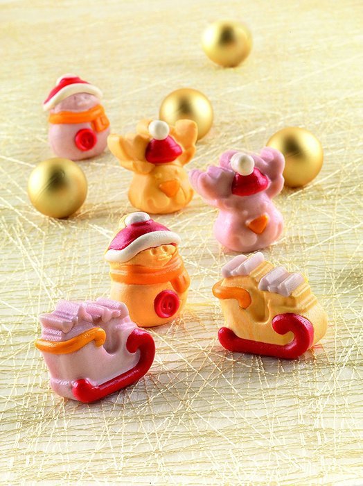 Silikomart Silicone Let's Celebrate Bakeware Collection Multi-Shape Cake Pan, Magic Christmas N3
