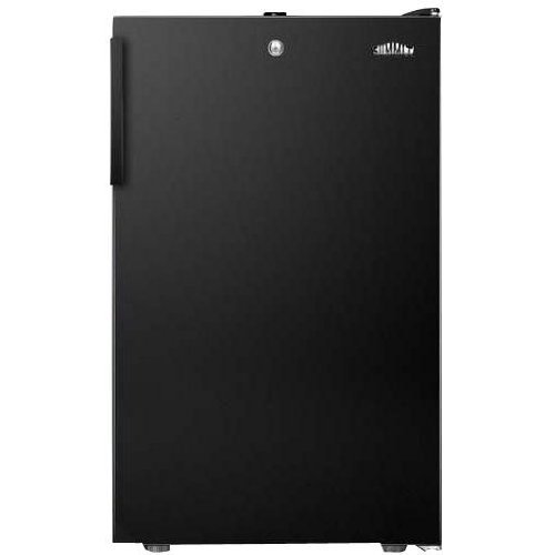 Summit FS408BLBI: 20" wide built-in undercounter all-freezer, -20(degree) C capable with a lock and black exterior N4