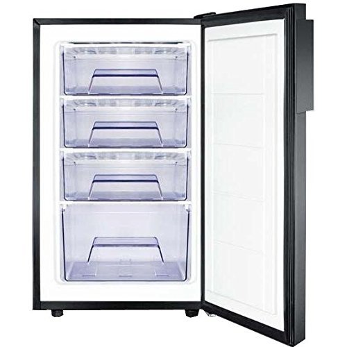 Summit FS408BLBI: 20" wide built-in undercounter all-freezer, -20(degree) C capable with a lock and black exterior N5