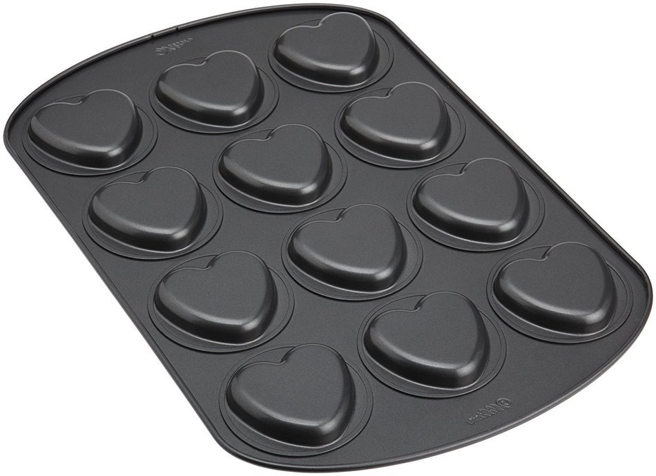 Wilton 2105-0693 12-Cavity Nonstick Square Treat Cake Pan N18