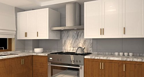 Faber STIL48SS600-B 600 CFM 48" Stilo T-Shape Wall Range Hood, Stainless Steel N5