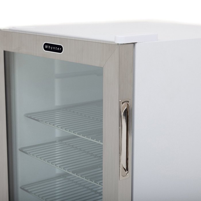 Whynter BR-091WS Beverage Refrigerator with Lock, 90 Can Capacity, Stainless Steel N10