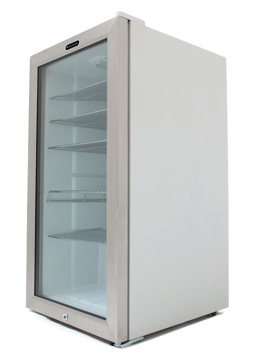 Whynter BR-091WS Beverage Refrigerator with Lock, 90 Can Capacity, Stainless Steel N13