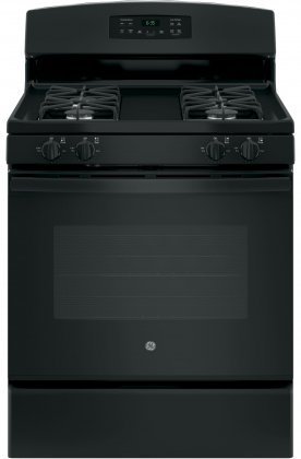 GE JGB635DEKBB 30" Gas Freestanding Range with 4 Burners, Sealed Burner, Storage Drawer, 5.0 cu. ft. Primary Oven... N2