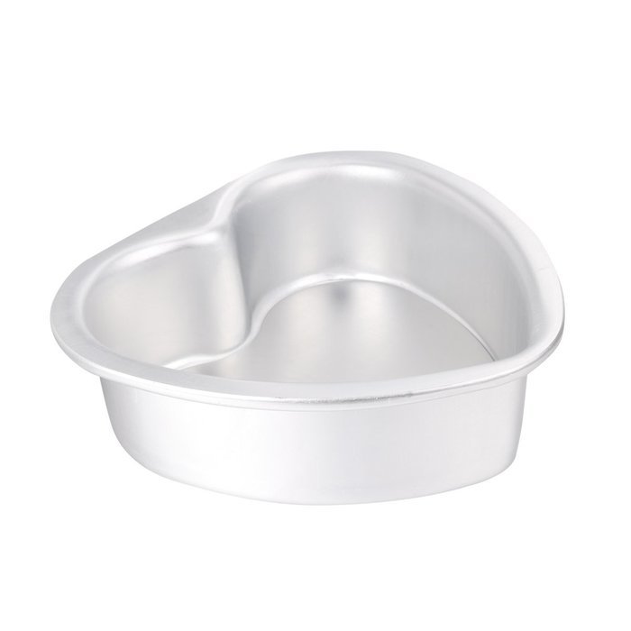 FEESHOW Non-Stick Heart Shaped Cake Pan Baking Mold with Removable Bottom (1, 6 Inch)