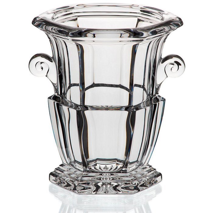 Crystal Ice Bucket, Collection "OPERA", transparent, 17 cm, Lead Crystal (GERMAN CRYSTAL powered by CRISTALICA) N3