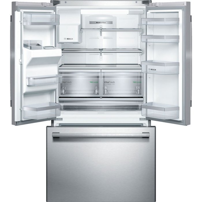 Bosch 36" Stainless Steel French Door Bottom-Freezer Refrigerator