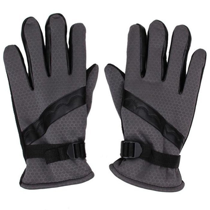 GU Angqi Winter Adults Men Motorcycle Riding Full Finger Cycling Warmer Gloves