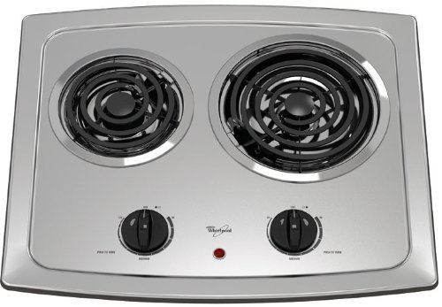 Whirlpool RCS2012RS 21" Stainless Steel Electric Coil Cooktop