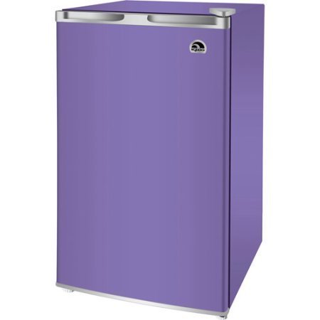 Igloo 3.2-cu. ft. Refrigerator, Reversible door,Flat-back design, Adjustable leveling legs, Purple Color / 3.2...
