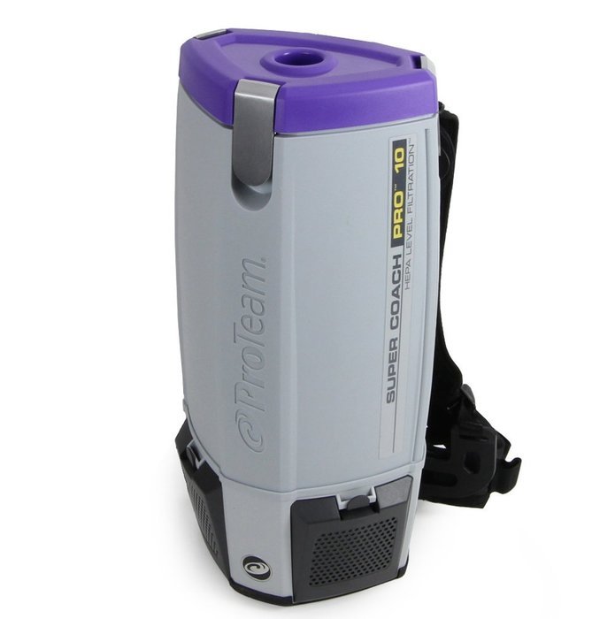 Loaded ProTeam Super Coach Pro 10 QT Commercial Backpack Vacuum Cleaner With Power head N2