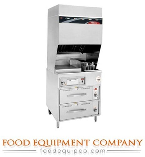 Wells WV-FGRW VCS2000 Ventless Cooktop electric (1) Fryer (1) griddle RW-26 (2)