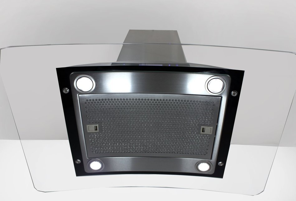 Golden Vantage Stainless Steel 36" Euro Style Island Mount Range Hood LCD Screen GV-GL-9009-36 N4