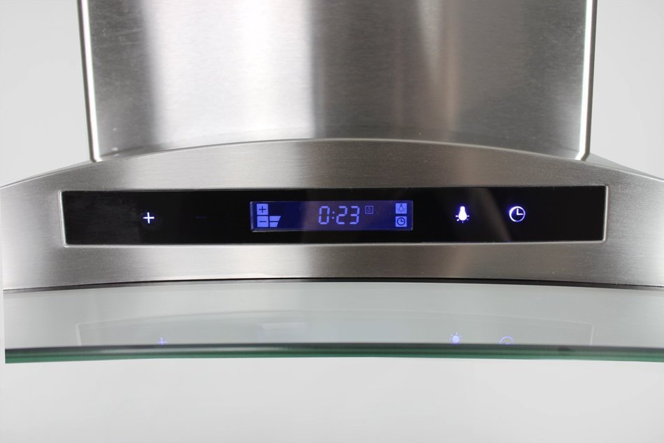 Golden Vantage Stainless Steel 36" Euro Style Island Mount Range Hood LCD Screen GV-GL-9009-36 N5