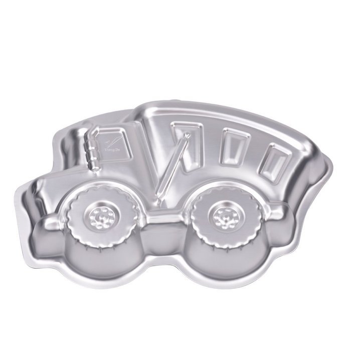 inkint Novelty Cute Birthday Cake Baking Pan Aluminum Alloy Truck Shape Chiffon Cake Molds for Cake Decorating... N3