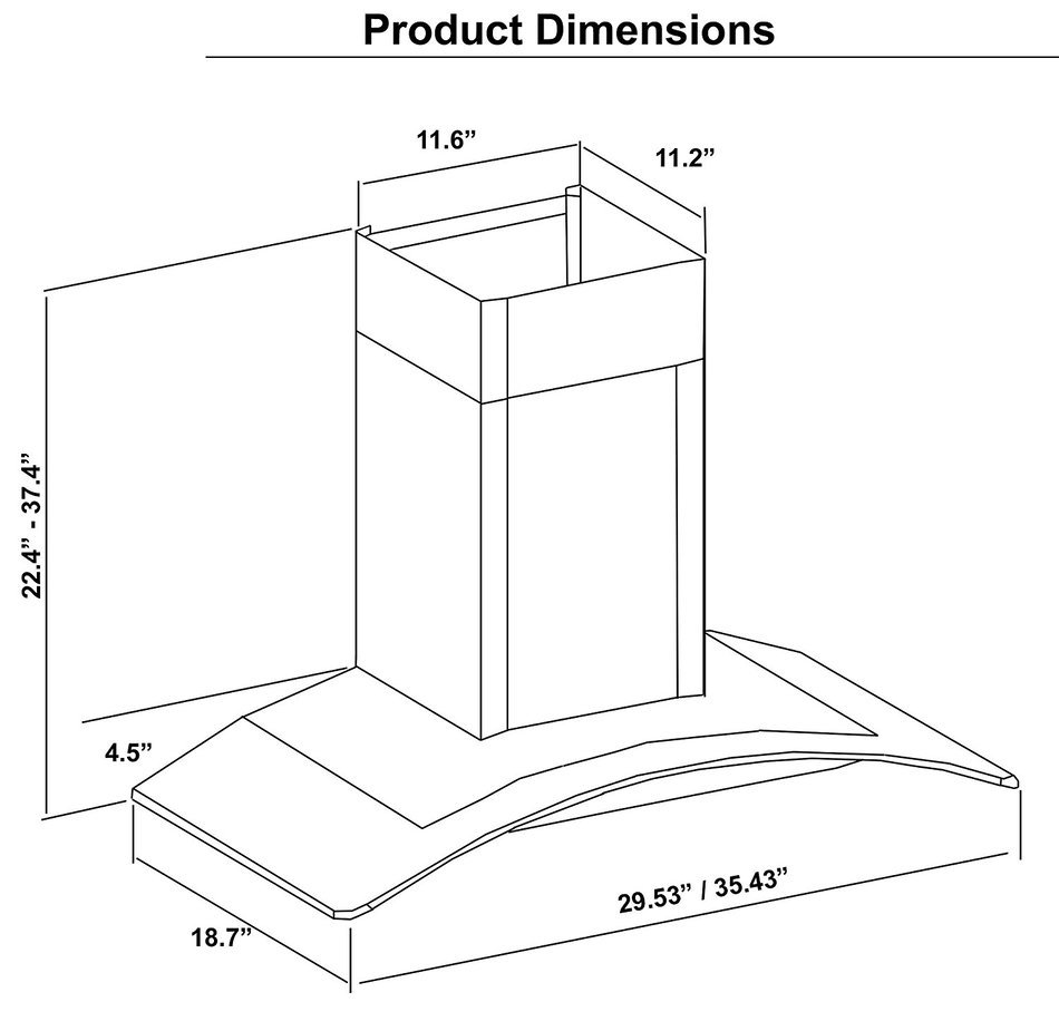 Cosmo COS-668AS900 36" Wall Mount Range Hood with Glass & Touch Controls