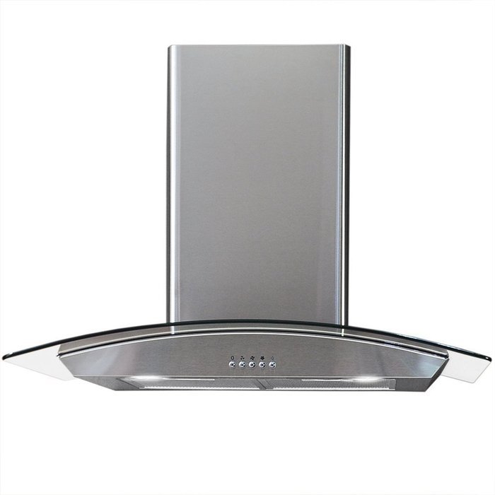 toyofmine New 36" inch Wall Mount Glass Stainless Steel Range Hood Stove Vent with 1pcs Filter N7