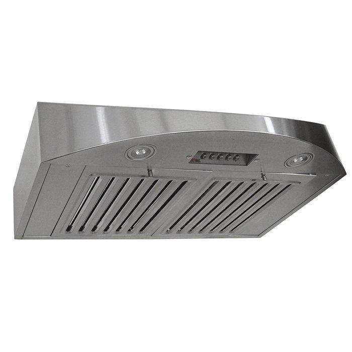 KOBE Range Hoods CHX3830SQBD-3 Contemporary Brillia 30" Under Cabinet Range Hood, 3-Speed, 400 CFM, LED Lights... N5