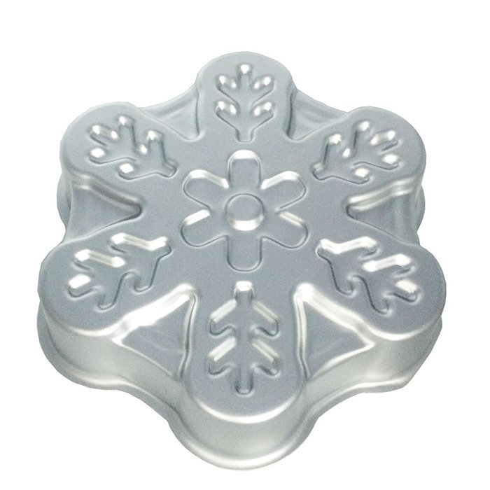 8.9 inch Large Novelty Snowflake Snow Flake Metal Cake Pan Mold 225x225x50mm