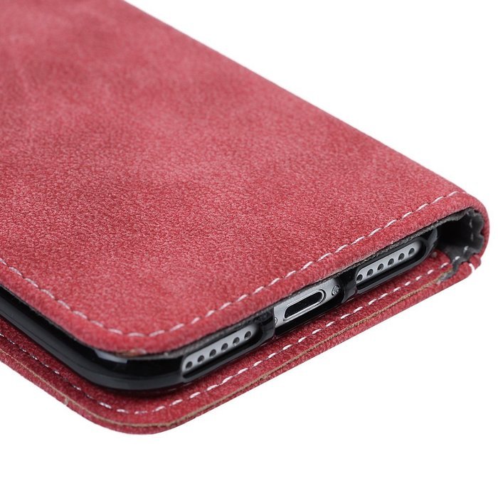 iPhone 7 Case (4.7 inch) - Slim Fit Wallet Counterfeit Cashmere Leather Extra ID/Credit Card Holders with Snap... N34