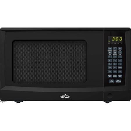 Microwave Oven 0.9-cu Ft Black Finish 6 Program Settings, Including Defrost on a Digital Touch-pad Control