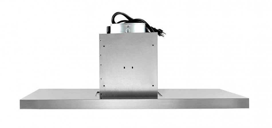 Ancona Rectangle Island Stainless Steel 600 CFM Range Hood, 36-Inch N3