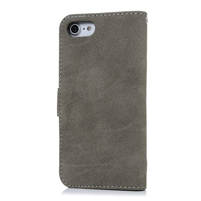 iPhone 7 Case (4.7 inch) - Slim Fit Wallet Counterfeit Cashmere Leather Extra ID/Credit Card Holders with Snap... N39