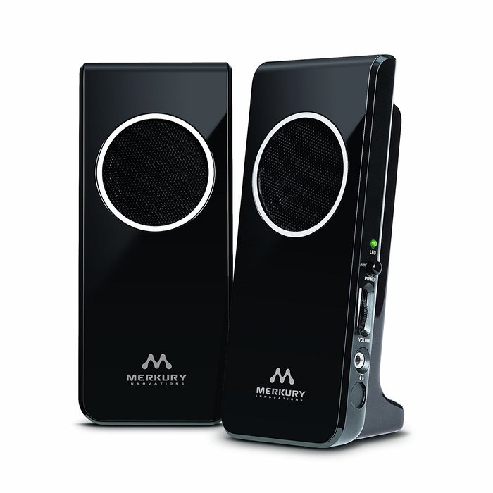 Merkury Innovations Amplified Stereo Speaker - Black (M-SPW510)