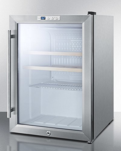 24 Bottles Wine Cooler With Digital Thermostat Recessed LED Light Automatic Derost Adjustable Wine Shelves & Stainless... N3