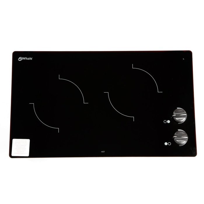Whale Seaward Princess 2 Burner Frameless Cooktop 120V Pencil Edge