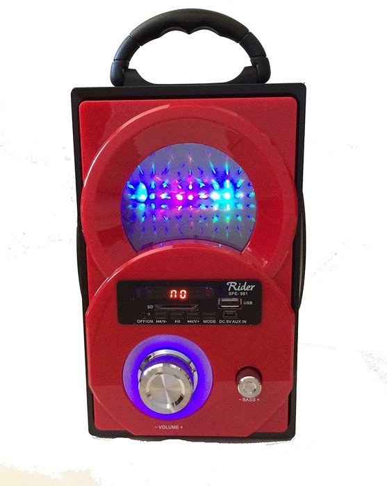 Rider Portable SD/USB Digital Speaker Multimedia Music Boombox Player-891R N6