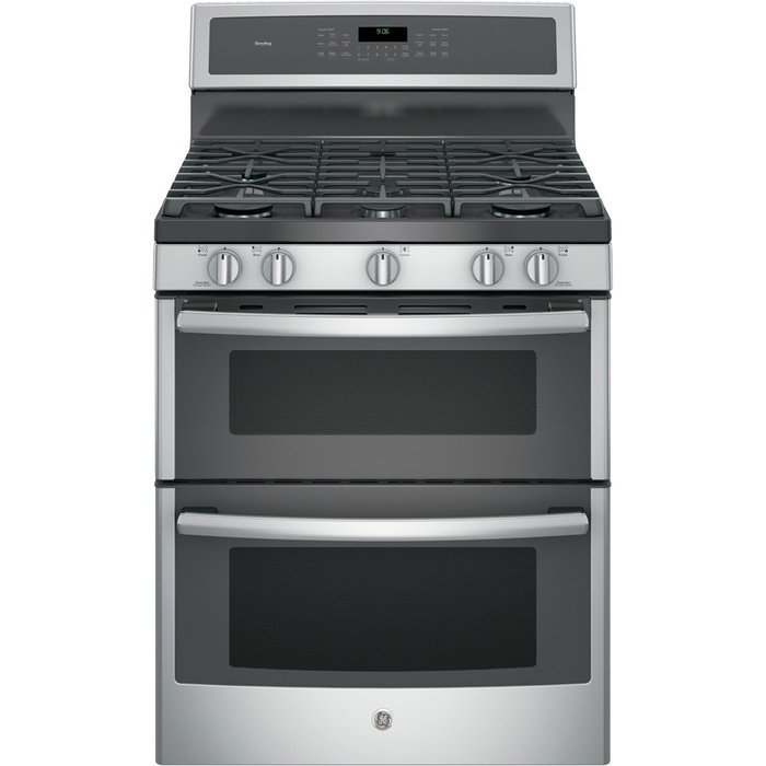 GE PGB960SEJSS Profile 30" Stainless Steel Gas Sealed Burner Double Oven Range N3