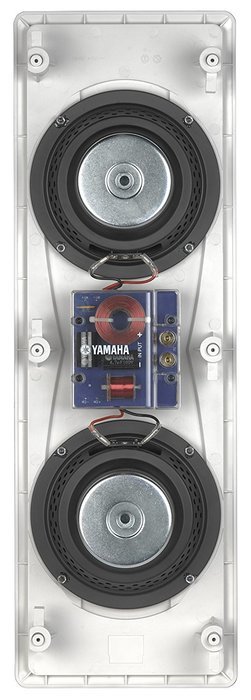 Yamaha In-Wall 150 watts Natural Sound 2-Way Speaker with 1" Titanium Dome Swivel Tweeter & Dual 6-1/2" Kevlar...