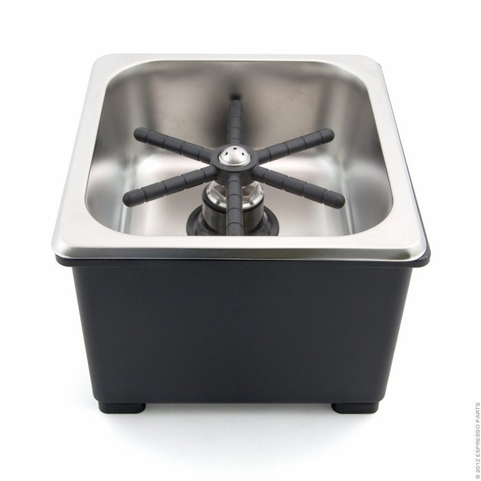 Espresso Parts Pan Dimensions Counter Top Rinser, 6 by 6 by 2", Stainless Steel N5
