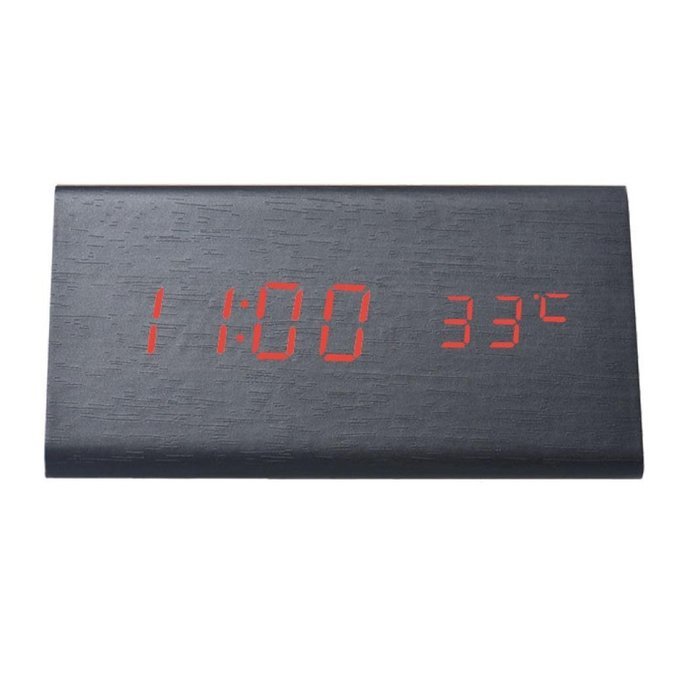 DZT1968&reg; Sounds Control LED Electronic Desktop Digital Alarm Clock With Temperature N10
