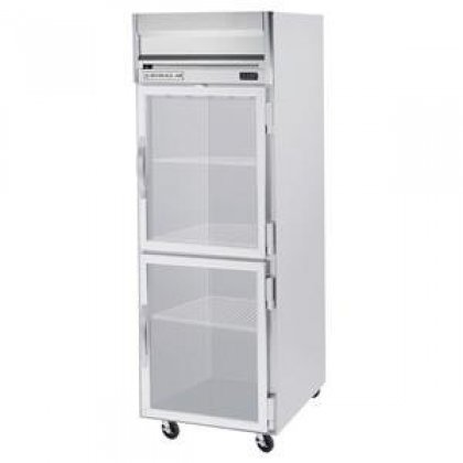 Beverage-Air HFP1-1HG Horizon Series One Section Glass Half Door Reach-In Freezer 24 cu.ft. capacity Stainless...