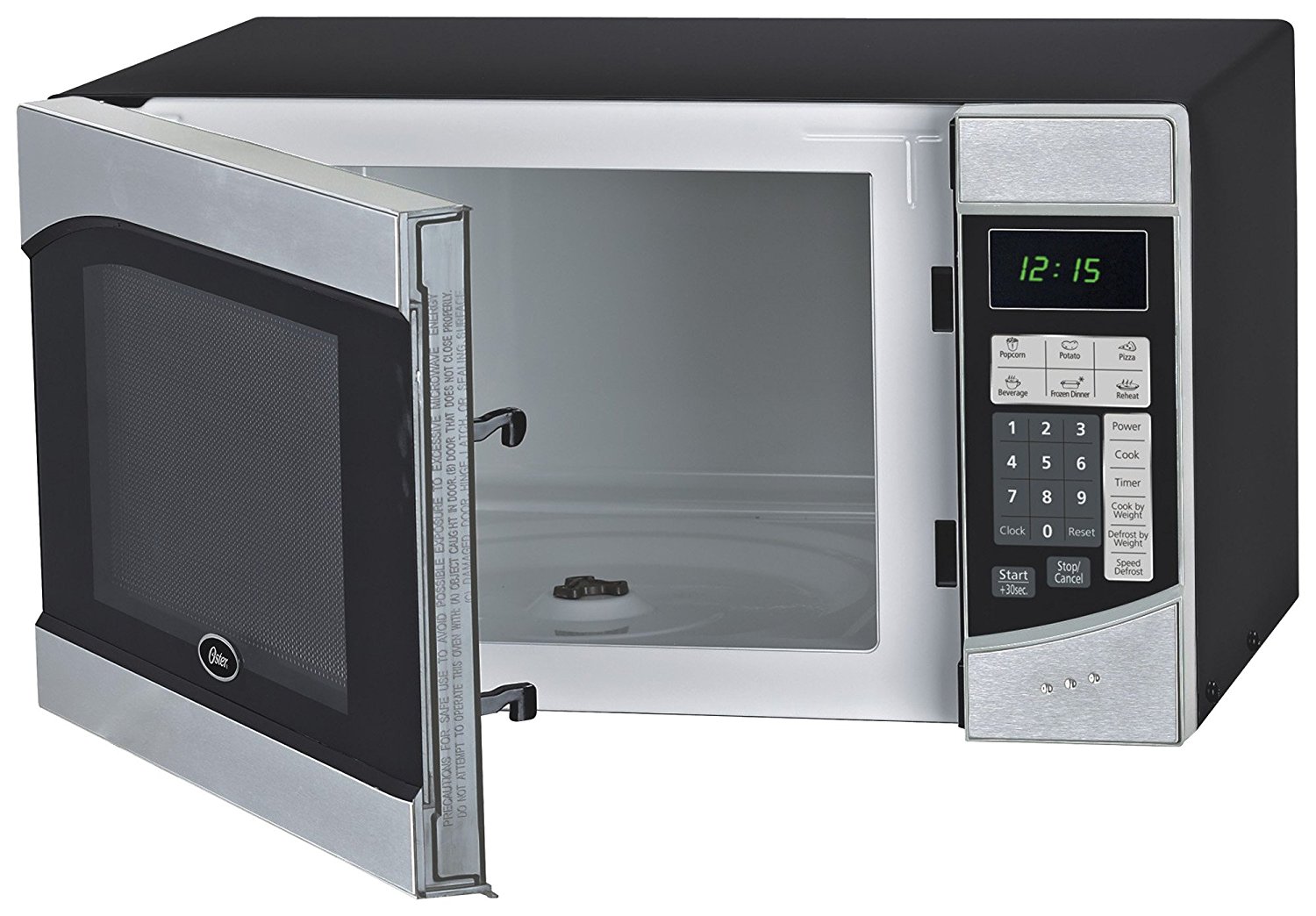 Oster Am980ss 0.9Cubic Foot, 900Watt Countertop Microwave Oven N2