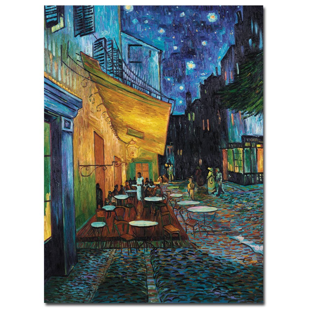 Trademark Fine Art Cafe Terrace By Vincent Van Gogh Canvas Wall Art 