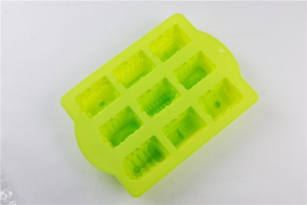 9 Hole Train Shape Silicone Thick Cake Mold Mould Baking Supply N4 free ...