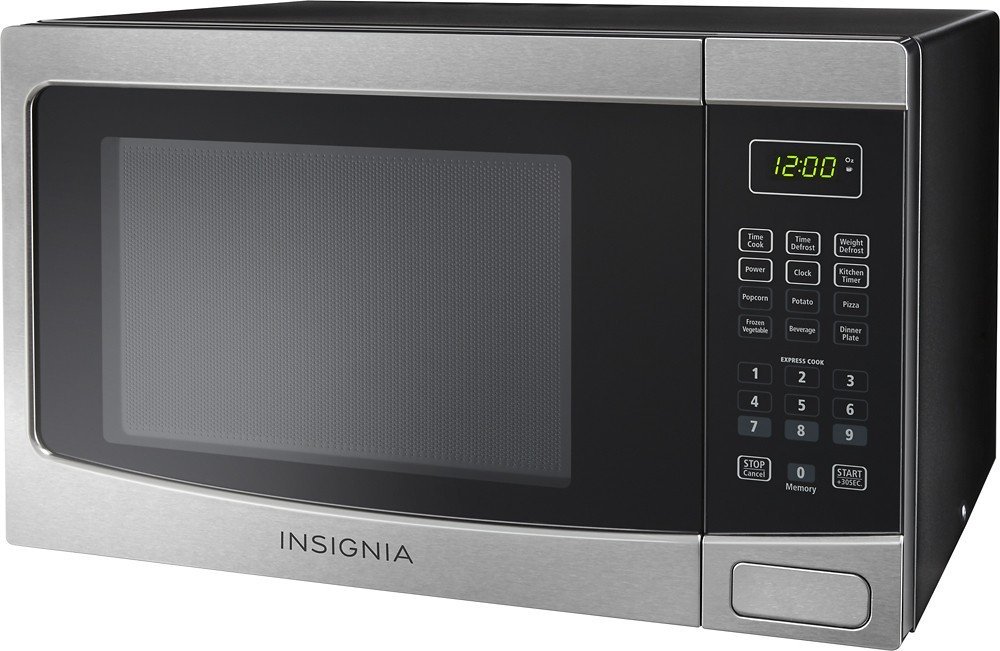 Insignia - 1.2 Cu. Ft. Mid-Size Microwave - Stainless Steel N2 Free ...