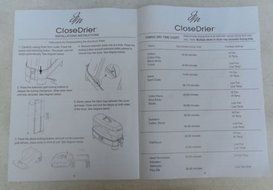 Joy Mangano CloseDrier, Portable Fast-Drying System, Graphite Gray N3