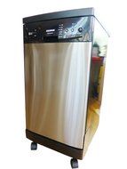SoloRock 18" Deluxe Stainless Steel Portable Dishwasher - Black N2