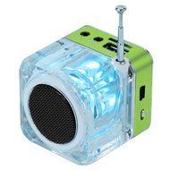 Refresh Your Life Portable Mini Speaker LCD HiFi Music MP3/4 Player Micro SD/TF USB Disk FM Radio N10