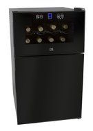 Kalorik 16-Bottle Wine Cooler, Black/Silver N4