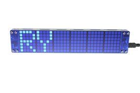 INFMETRY LED Dot Matrix Digital Clock-Date and Temperature Display-Custom Word Display N7