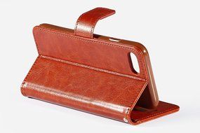iPhone 7 Case, [4.7 Inch] HLCT PU Leather Case, With Soft TPU Protective Bumper, Built-In Kickstand, Cash And... N21