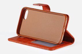 iPhone 7 Case, [4.7 Inch] HLCT PU Leather Case, With Soft TPU Protective Bumper, Built-In Kickstand, Cash And... N22