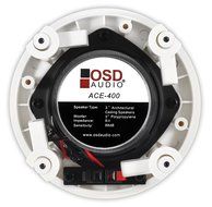 OSD Audio ACE400 3.0-inch 60-Watt Trimless Thin Bezel Polypropylene In-Ceiling Speaker Pair N6
