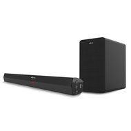 AXESS 2.1 Soundbar with Wired Subwoofer 2.1-Channel Home Theater Speaker System, Black (SBBT1211) N6