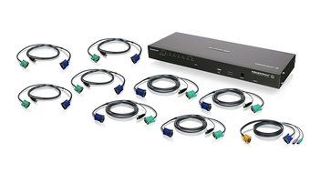 IOGEAR 8-Port IP Based KVM Kit with USB KVM Cables (GCS1808iKITUTAA) N2